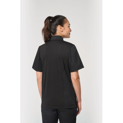 Unisex breathable short sleeve cooking jacket
